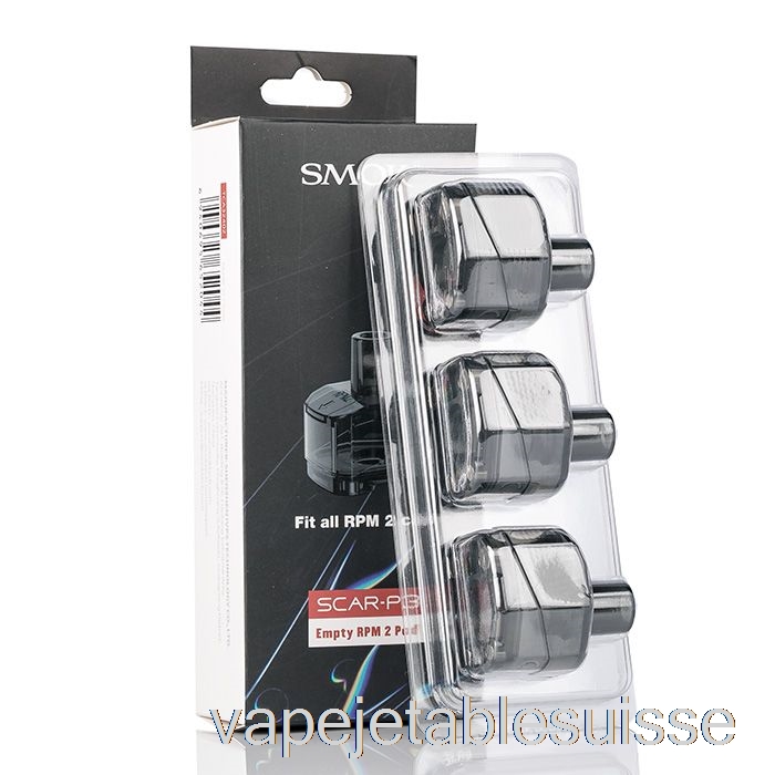 Vape Suisse Smok Scar-p3 Dosettes De Remplacement Rpm 2 Dosettes